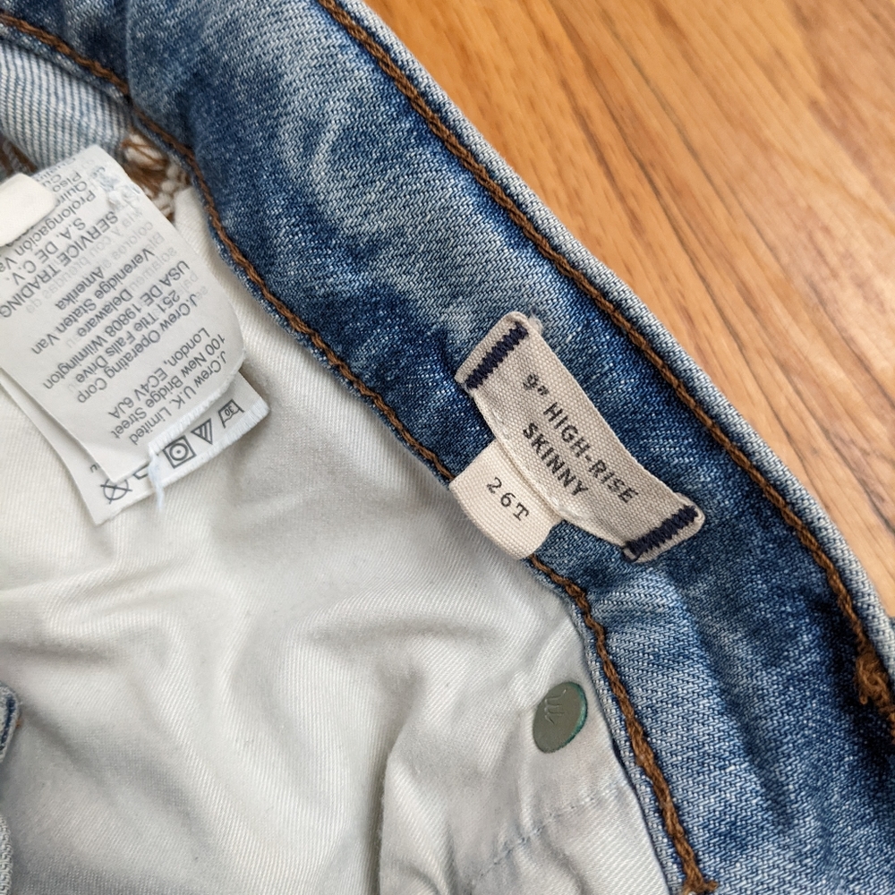 Madewell 9" Mid-Rise Skinny Jeans 26 Tall - Picture 5 of 13